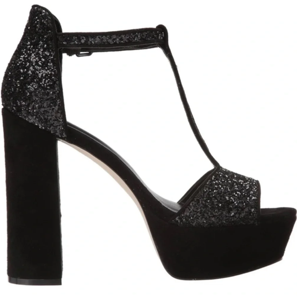 REBECCA MINKOFF Women's Rosa T-Strap Platform Sandals 7.5 Y2K